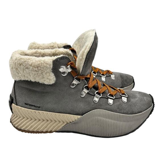 Sorel Women's Gray Out N About III Conquest Ankle Snow Boots Size 8 - Picture 4 of 12